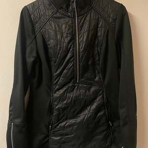 Womens CHAMPION Duo Dry Half Zip Hooded Snug Fit Size M